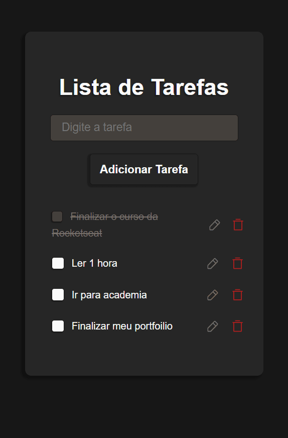 Responsividade para Mobile Lista de tarefas