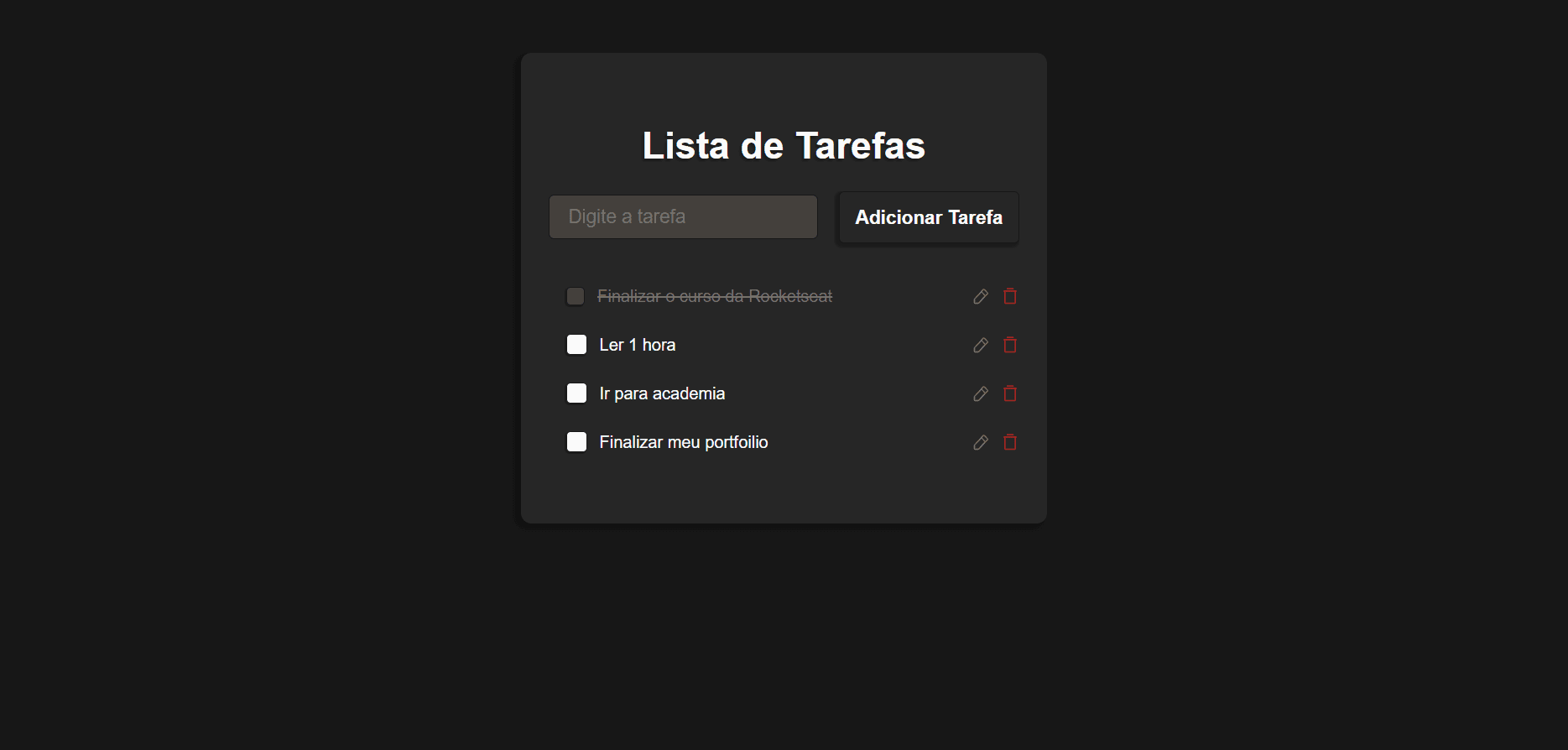 Responsividade para PC Lista de tarefas